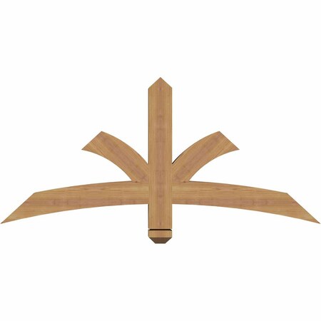 Ekena Millwork Davenport Timber Gable Bracket, Western Red Cedar, 48"W x 22"H x 3 1/2"D x 3 1/2"F, 11/12 Pitch GBW048X22X0404DAV00SWR